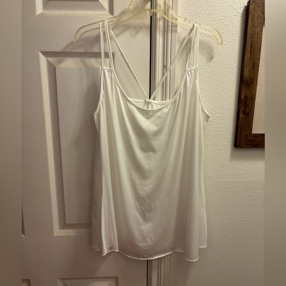 Strappy White Tank Top